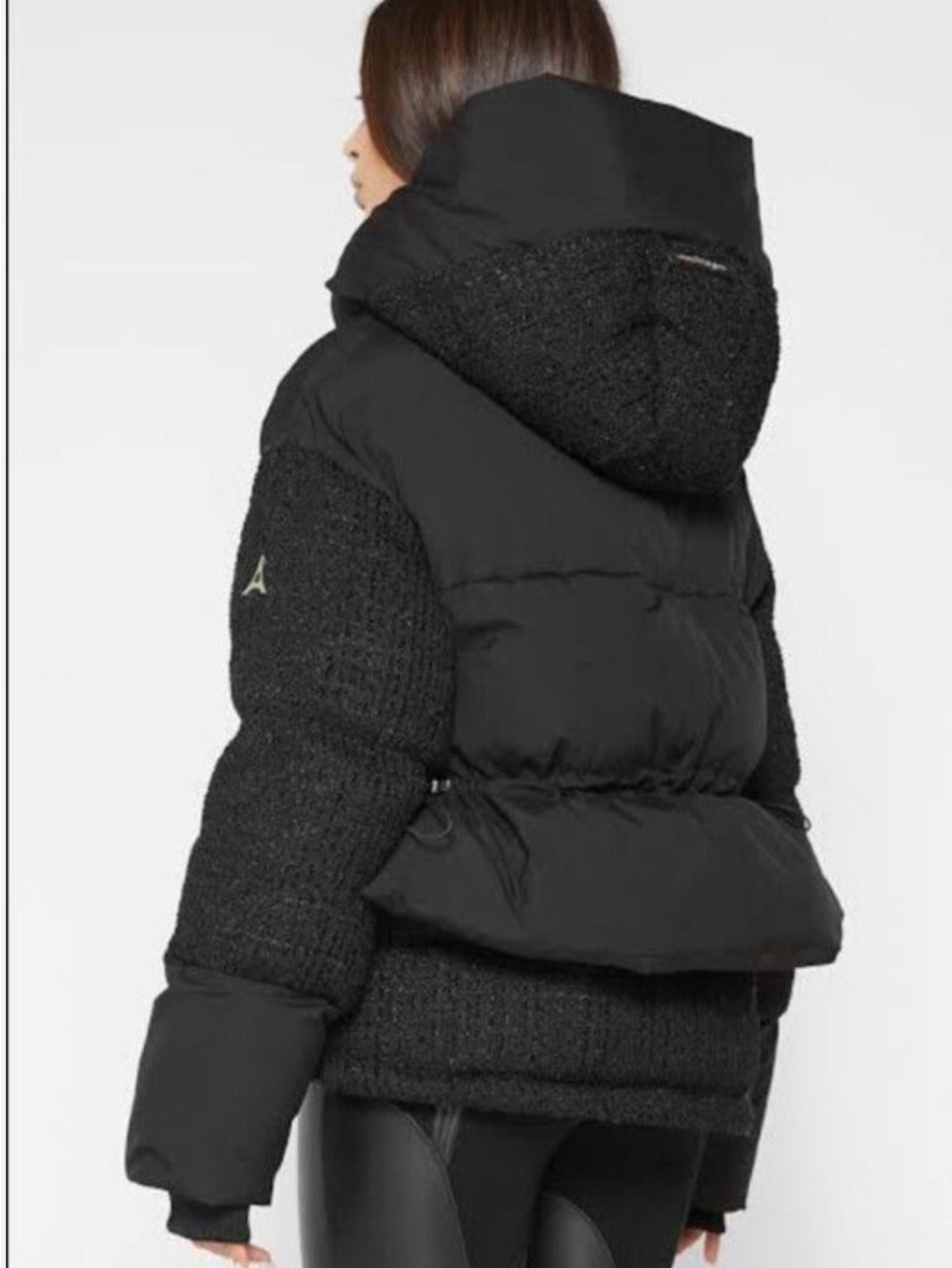 Maniere De Voir Tweed Puffer Coat